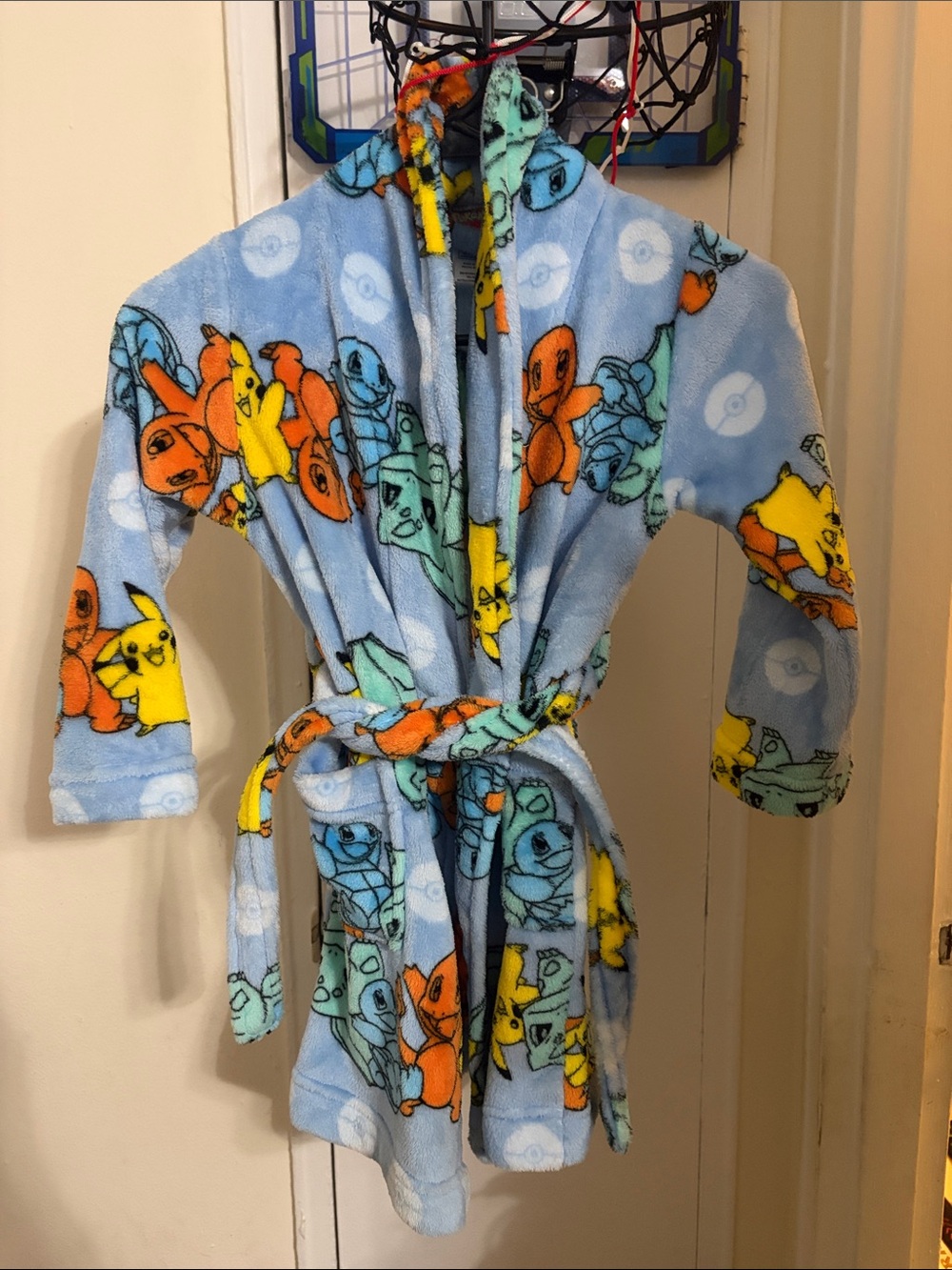 Kids Blue Pokémon Fleece Robe